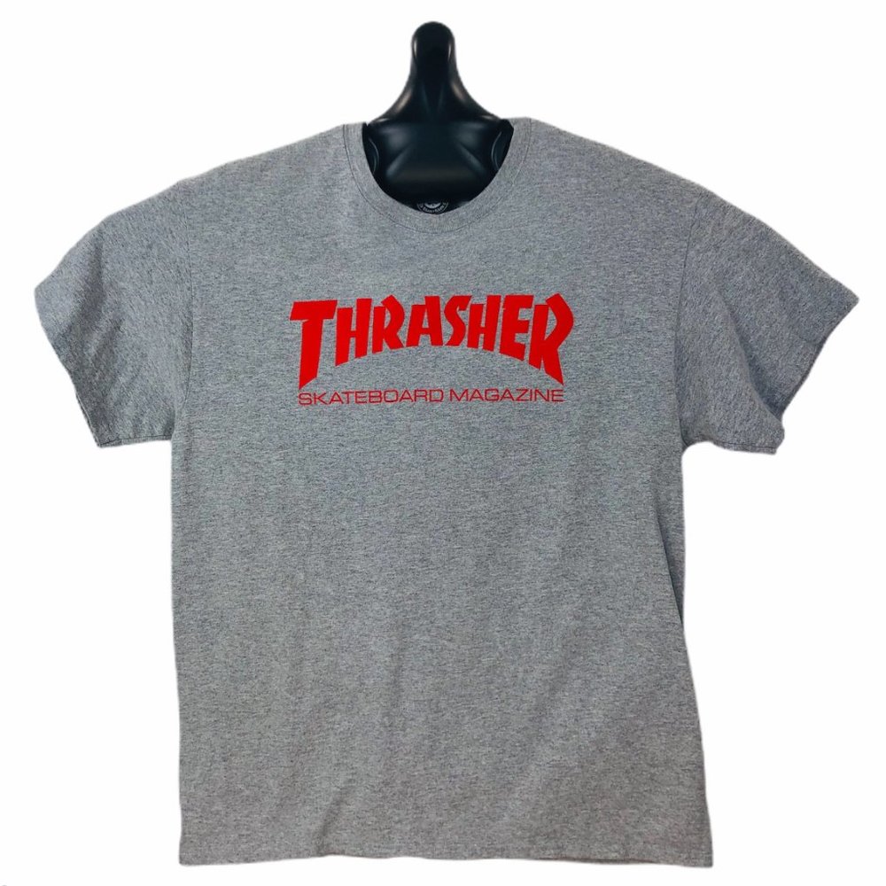 Thrasher Skate T-Shirt Large Gray